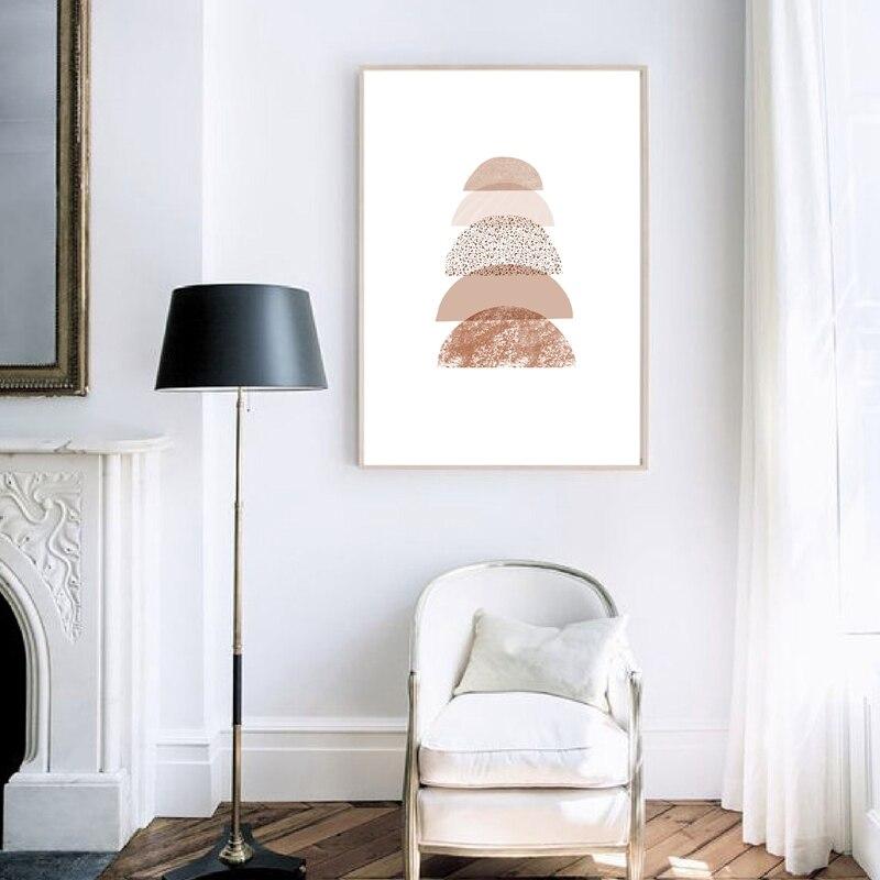 TerraSolis Terracotta Poster Print | Minimalistische Sonnenuntergang Wandkunst | Elegante Wohnzimmer-Deko