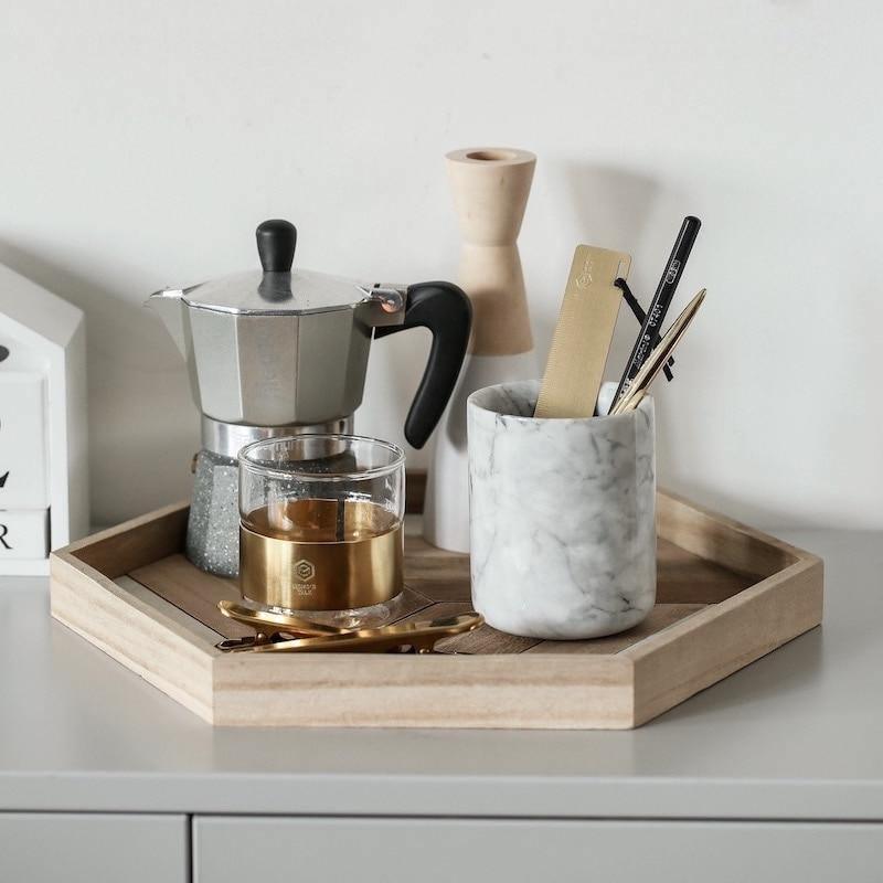 Traywood Handgefertigte Holzplatte | Elegantes Servierbrett | Dekoration & Funktionalität