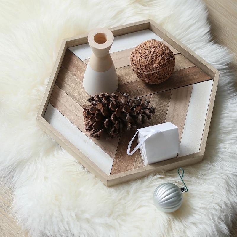 Traywood Handgefertigte Holzplatte | Elegantes Servierbrett | Dekoration & Funktionalität