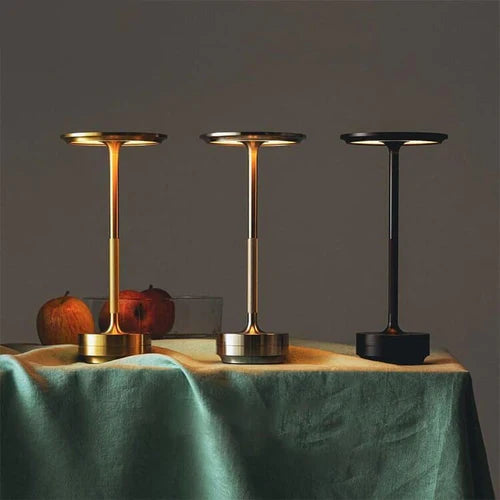 LunaLuxe Moderne LED-Tischleuchte | Kabellos & Dimmbar | Perfekte Deko & Leselampe