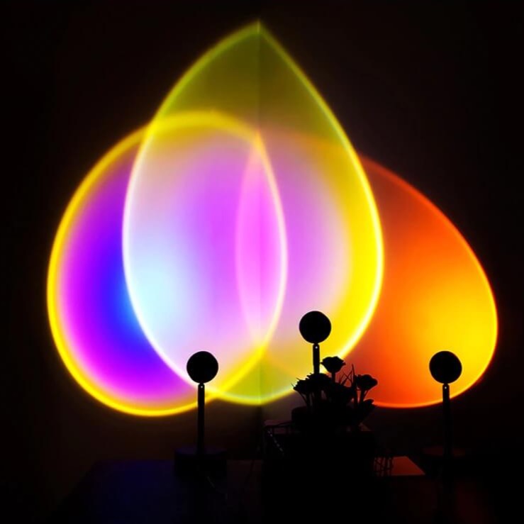 GlowScape Golden Hour LED Lampe | Stimmungslicht | Deko für Zuhause | Sonnenuntergangseffekt