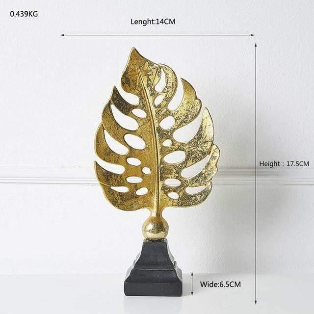 LeafyGlow Skulptur Dekofigur aus Metall | Ginkgo-Design | Wohnaccessoire | Tisch- und Regaldekoration