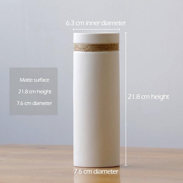 ClayMatte Moderne Keramik Blumenvase | Mattes Finish | Dekoration für Zuhause