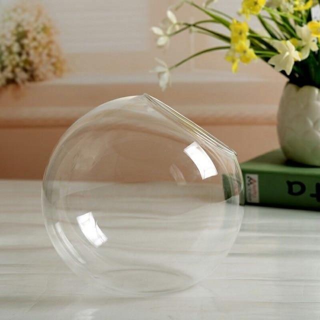 AirSphere Hängendes Glas Terrarium Vase | Dekorative Glaskugel | Pflanzengefäß für Zuhause & Büro