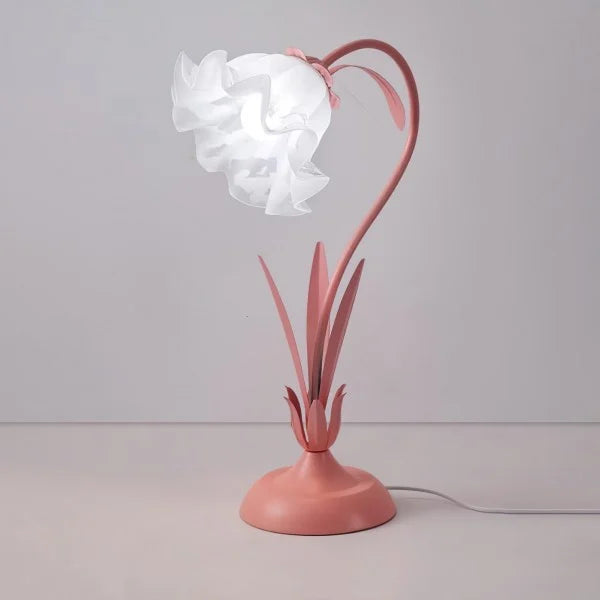 FloraFlex Verstellbare Vintage Blume Tischlampe | Elegantes Design | Dimmbares Licht für Zuhause