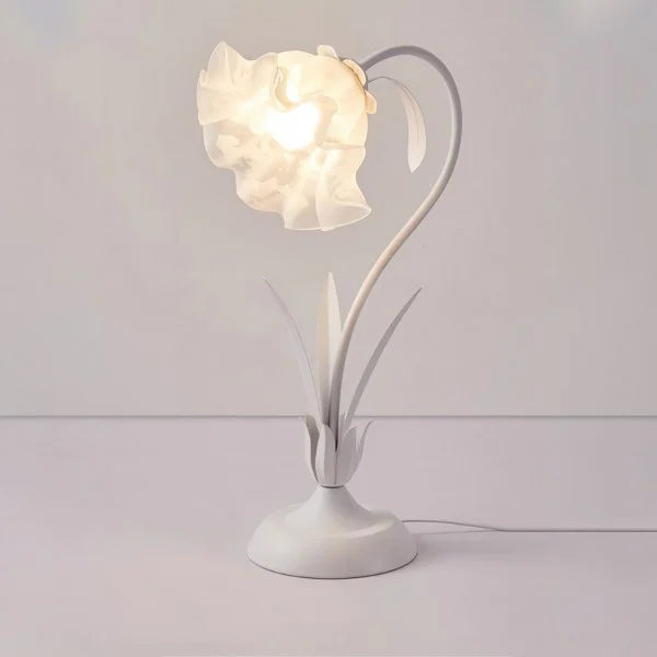 FloraFlex Verstellbare Vintage Blume Tischlampe | Elegantes Design | Dimmbares Licht für Zuhause