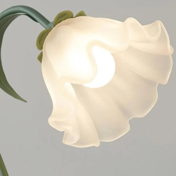FloraFlex Verstellbare Vintage Blume Tischlampe | Elegantes Design | Dimmbares Licht für Zuhause