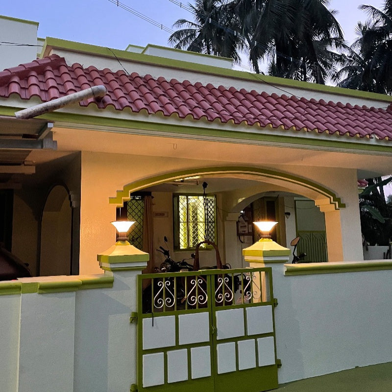 SolisGlow Solar-Säulenleuchte | Außenleuchte | Wetterfest | Solarbetrieb | Gartenbeleuchtung | Moderne Deko