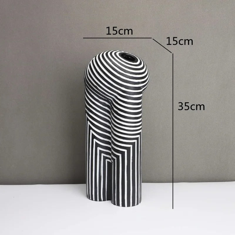 Formivase Abstrakte Geometrische Vase | Elegante Deko | Zeitloses Design für Zuhause