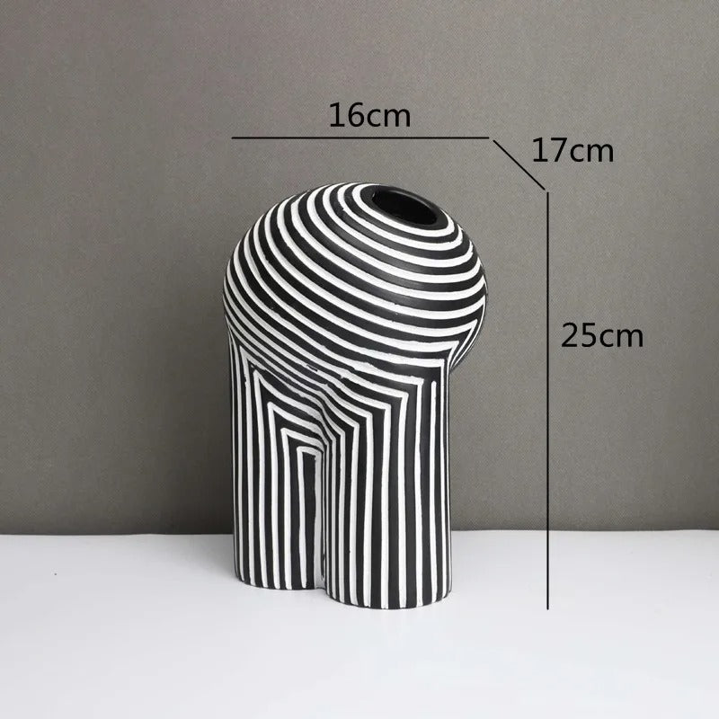 Formivase Abstrakte Geometrische Vase | Elegante Deko | Zeitloses Design für Zuhause