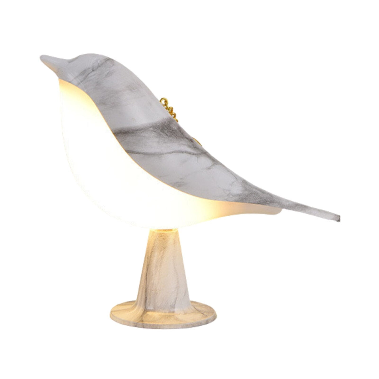 BirdGlow Dekorative Tischleuchte | Stilvolle Designer Lampe | Natürliche Materialien | Exklusive Deko für Zuhause