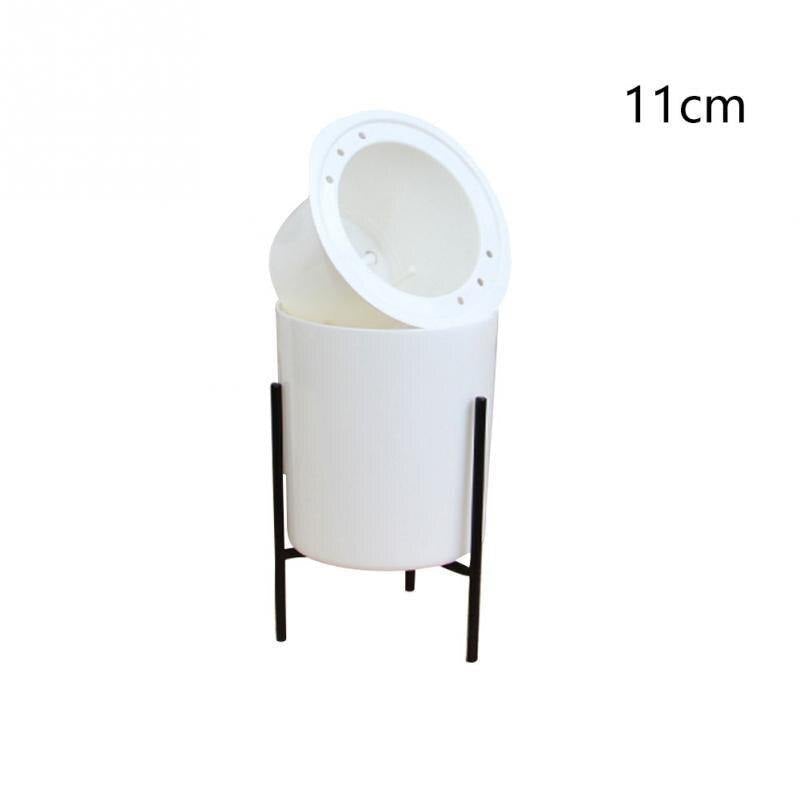 AquaBloom Selbstbewässernder Blumentopf mit Metallständer | Stilvolle Pflanzenpflege | Moderne Wohnkultur