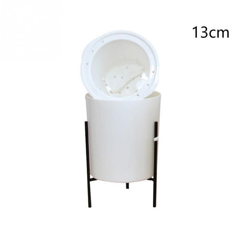 AquaBloom Selbstbewässernder Blumentopf mit Metallständer | Stilvolle Pflanzenpflege | Moderne Wohnkultur