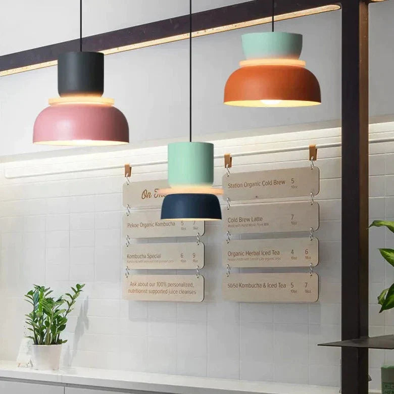 ScandiMacaron Hängeleuchte | Nordic Design Pendelleuchte | Farbakzente für modernes Zuhause