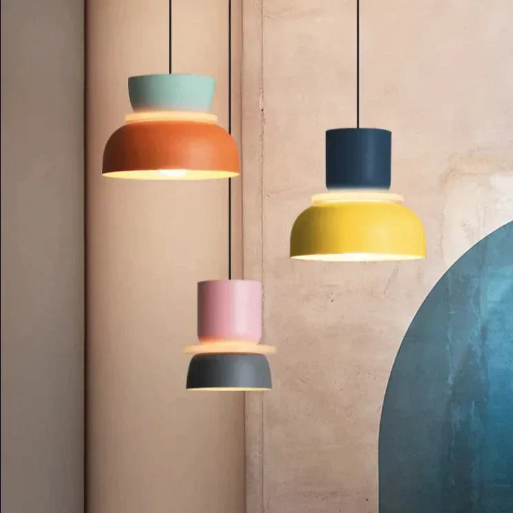 ScandiMacaron Hängeleuchte | Nordic Design Pendelleuchte | Farbakzente für modernes Zuhause