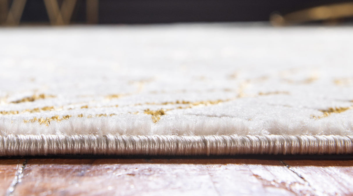 Floriva Lotusblumen-Teppich | Luxus-Design | Hochwertige Musterung | Wohn- & Schlafzimmer-Deko