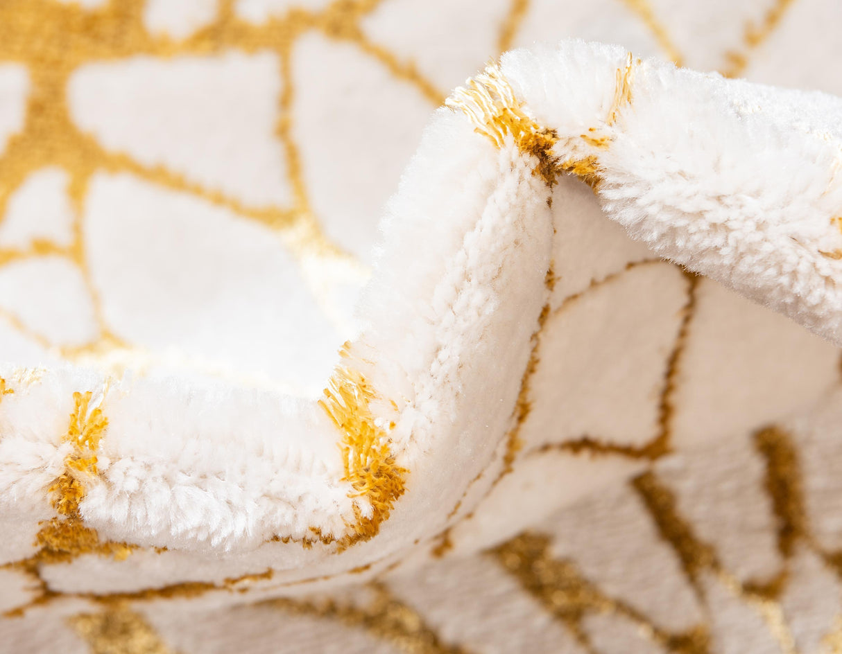 Floriva Lotusblumen-Teppich | Luxus-Design | Hochwertige Musterung | Wohn- & Schlafzimmer-Deko