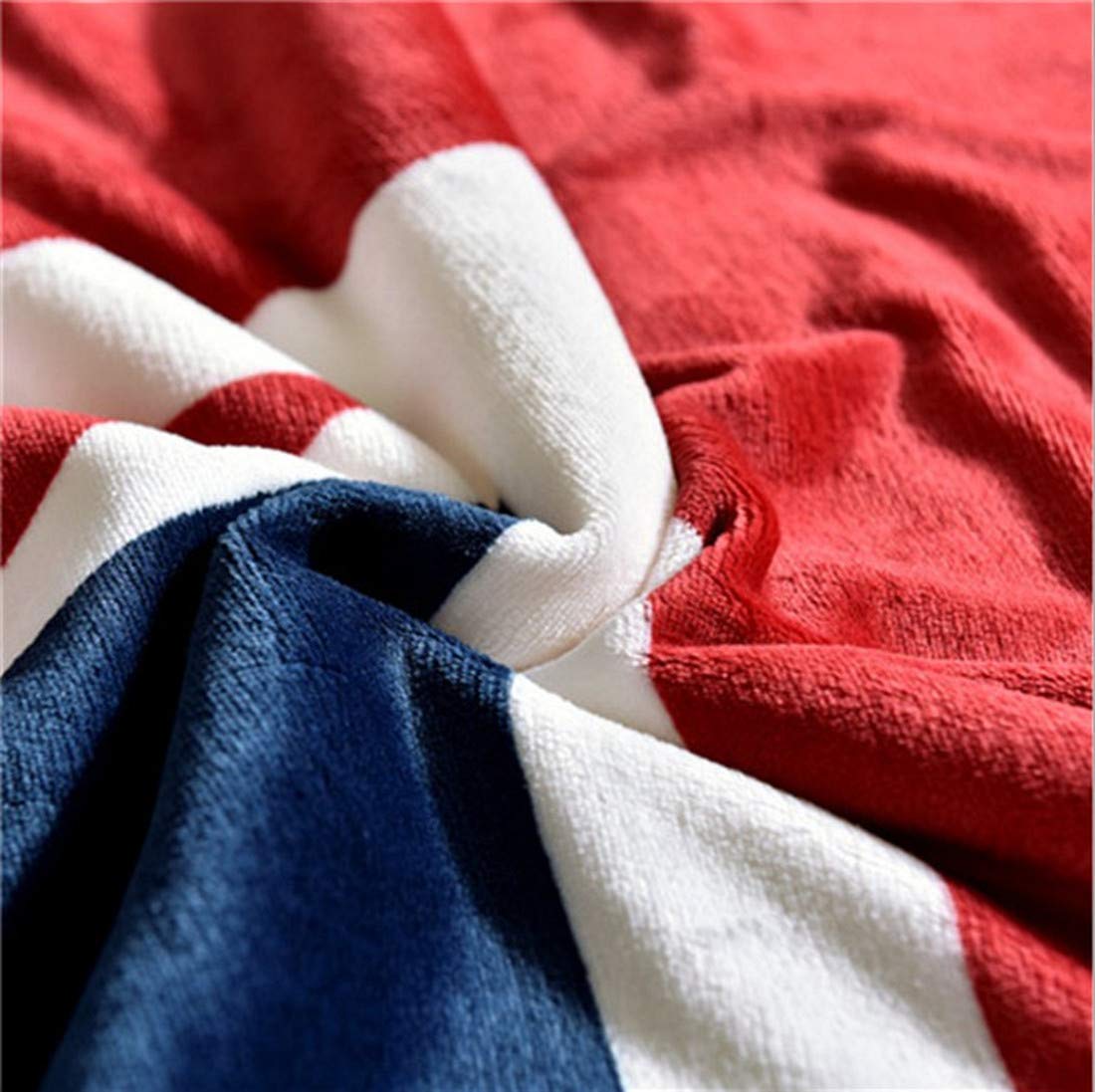 PatriotFlair Flanell-Sherpa-Decke | Kuscheldecke mit amerikanischer Flagge | Weich & Warm