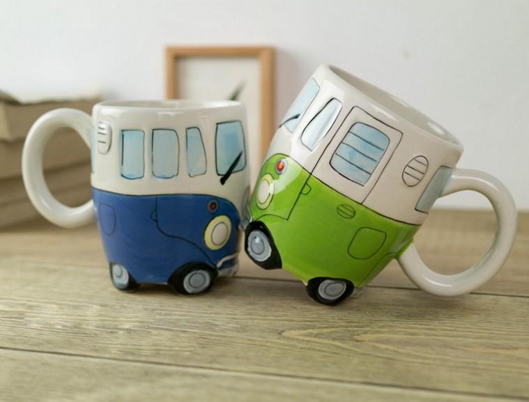 RetroRide Hippie Bus Kaffeetasse | Vintage Design | Perfekt für Kaffee & Tee Liebhaber