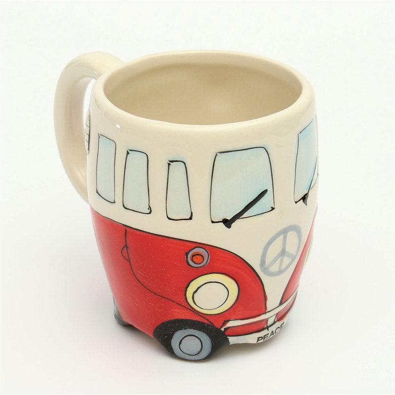 RetroRide Hippie Bus Kaffeetasse | Vintage Design | Perfekt für Kaffee & Tee Liebhaber