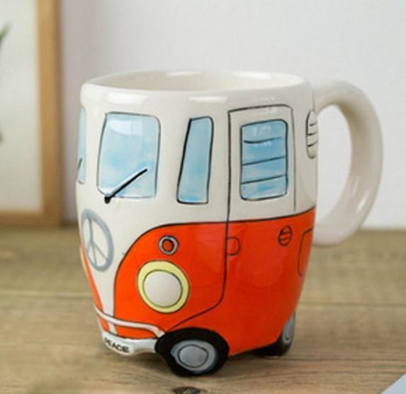 RetroRide Hippie Bus Kaffeetasse | Vintage Design | Perfekt für Kaffee & Tee Liebhaber