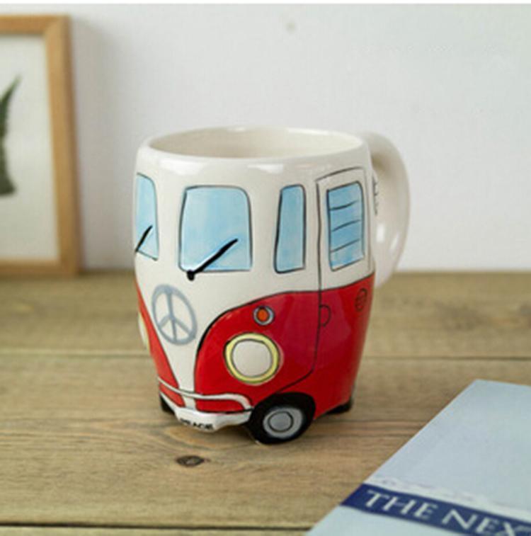 RetroRide Hippie Bus Kaffeetasse | Vintage Design | Perfekt für Kaffee & Tee Liebhaber