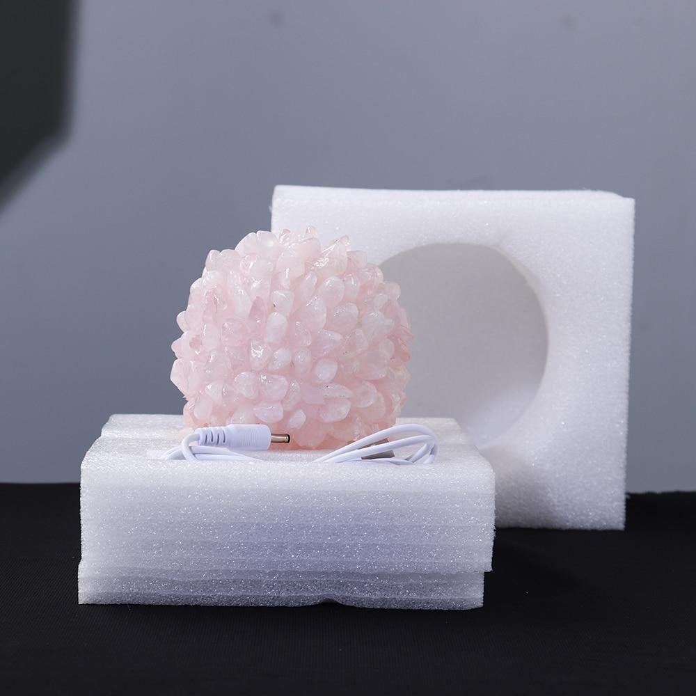 LumaVine Aventurin Kristalllampe | Natürliche Stimmungsbeleuchtung | Dekolampe für Zuhause & Büro