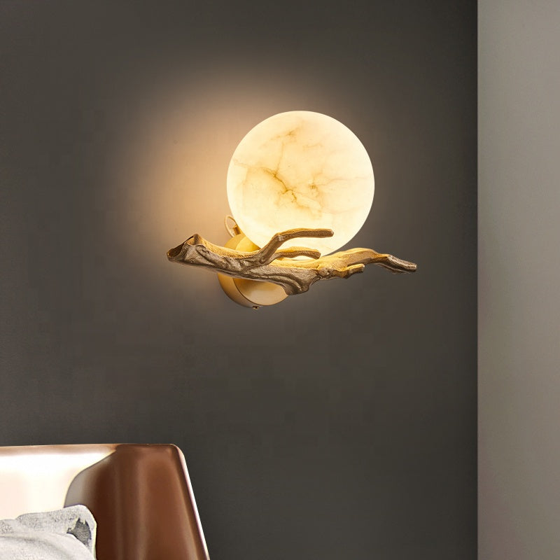 LunaMarmo Marmor-Wandlampe | Kreatives Design | LED Beleuchtung für Stilvolle Innenräume