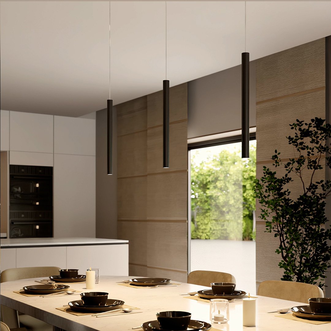 RayAura Minimalistische LED Pendelleuchte | Modernes Design | Elegante Deckenlampe für Wohnzimmer & Büro