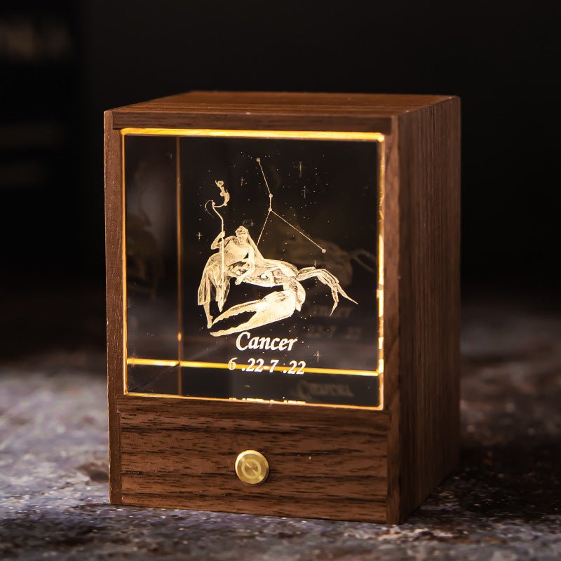 ZodiaGlow Sternzeichen LED Lampe | Personalisierte Leuchte | Stimmungslicht | Dekorativ & Einzigartig
