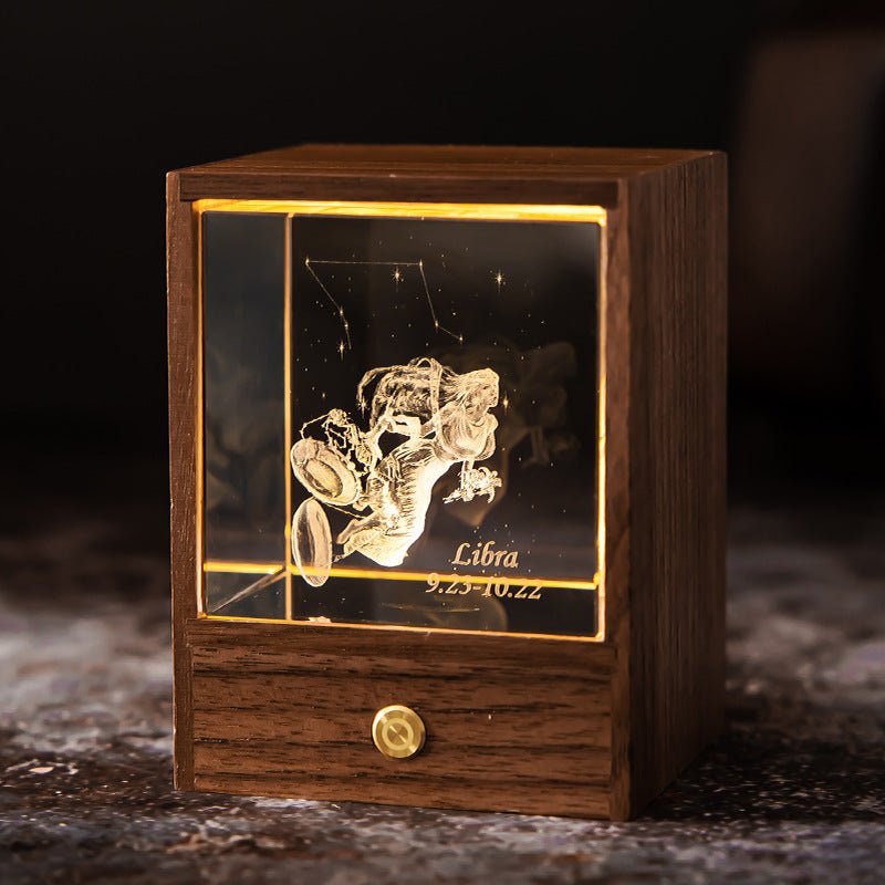 ZodiaGlow Sternzeichen LED Lampe | Personalisierte Leuchte | Stimmungslicht | Dekorativ & Einzigartig
