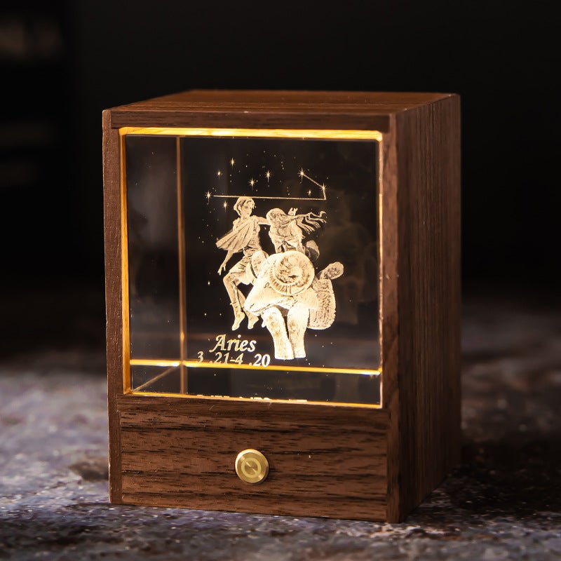 ZodiaGlow Sternzeichen LED Lampe | Personalisierte Leuchte | Stimmungslicht | Dekorativ & Einzigartig