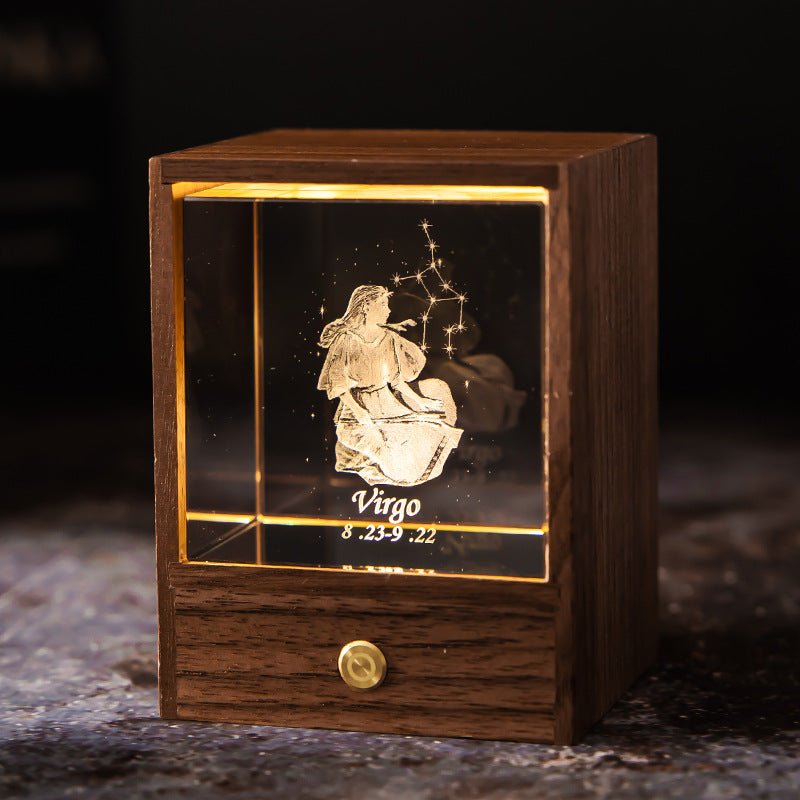 ZodiaGlow Sternzeichen LED Lampe | Personalisierte Leuchte | Stimmungslicht | Dekorativ & Einzigartig