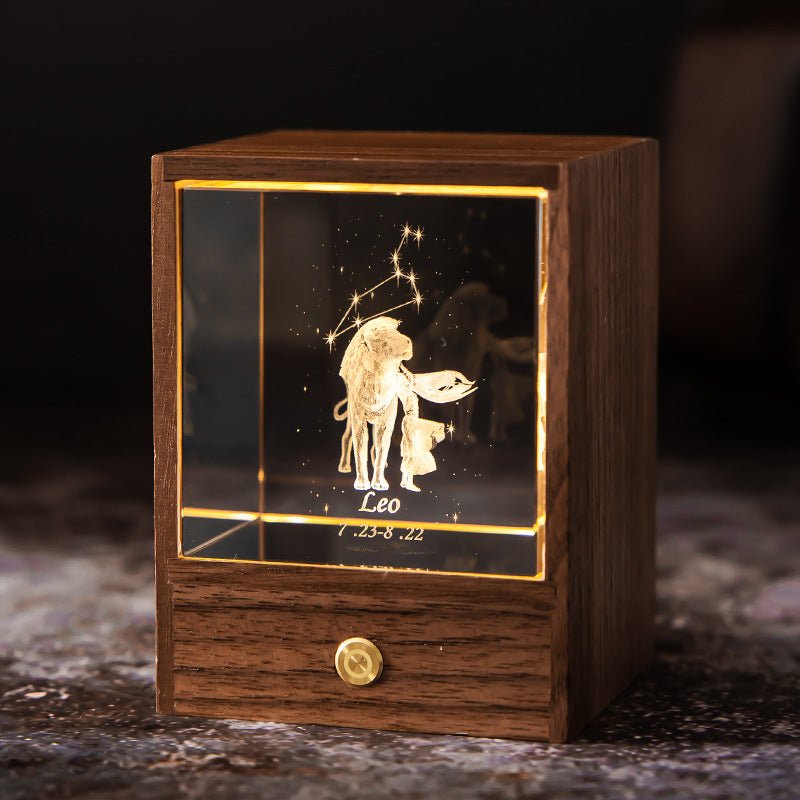 ZodiaGlow Sternzeichen LED Lampe | Personalisierte Leuchte | Stimmungslicht | Dekorativ & Einzigartig