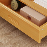 HanaCrate Japanischer Nachttisch | Massivholz | 1 oder 3 Schubladen | Minimalistisches Design für Schlafzimmer