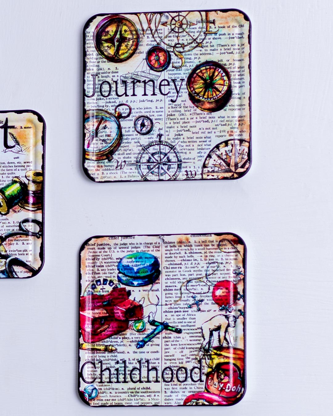 MetalloCoast Metalluntersetzer | Stilvolles Set aus 6 | Langlebige Tischuntersetzer | Schützt Oberflächen