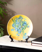 Irisverra 'Iris' Dekoteller | Vincent van Gogh Ölgemälde | Hochwertiges Porzellan | 10 Zoll Wanddeko