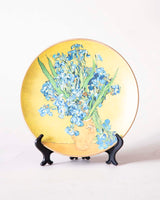 Irisverra 'Iris' Dekoteller | Vincent van Gogh Ölgemälde | Hochwertiges Porzellan | 10 Zoll Wanddeko