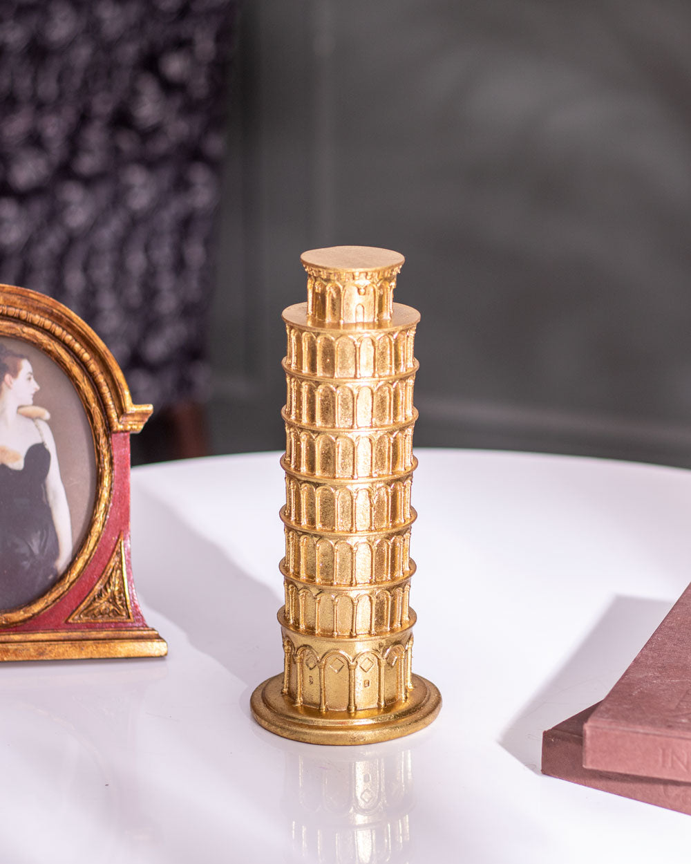 PisaCharm Vintage Skulptur des Schiefen Turms von Pisa | Dekorative Statue | Perfekt für Wohnzimmer & Büro
