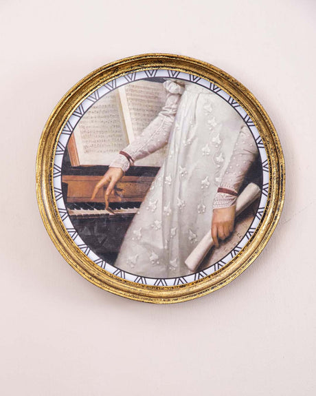 HarmonyFrame Runder Hängender Fotorahmen | Elegantes Design | Wanddeko für Fotos & Erinnerungen