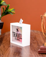 Fundivia Reise Sparbox | Dekorative Geldbank | Sparen für den nächsten Urlaub | Hochwertiges Design