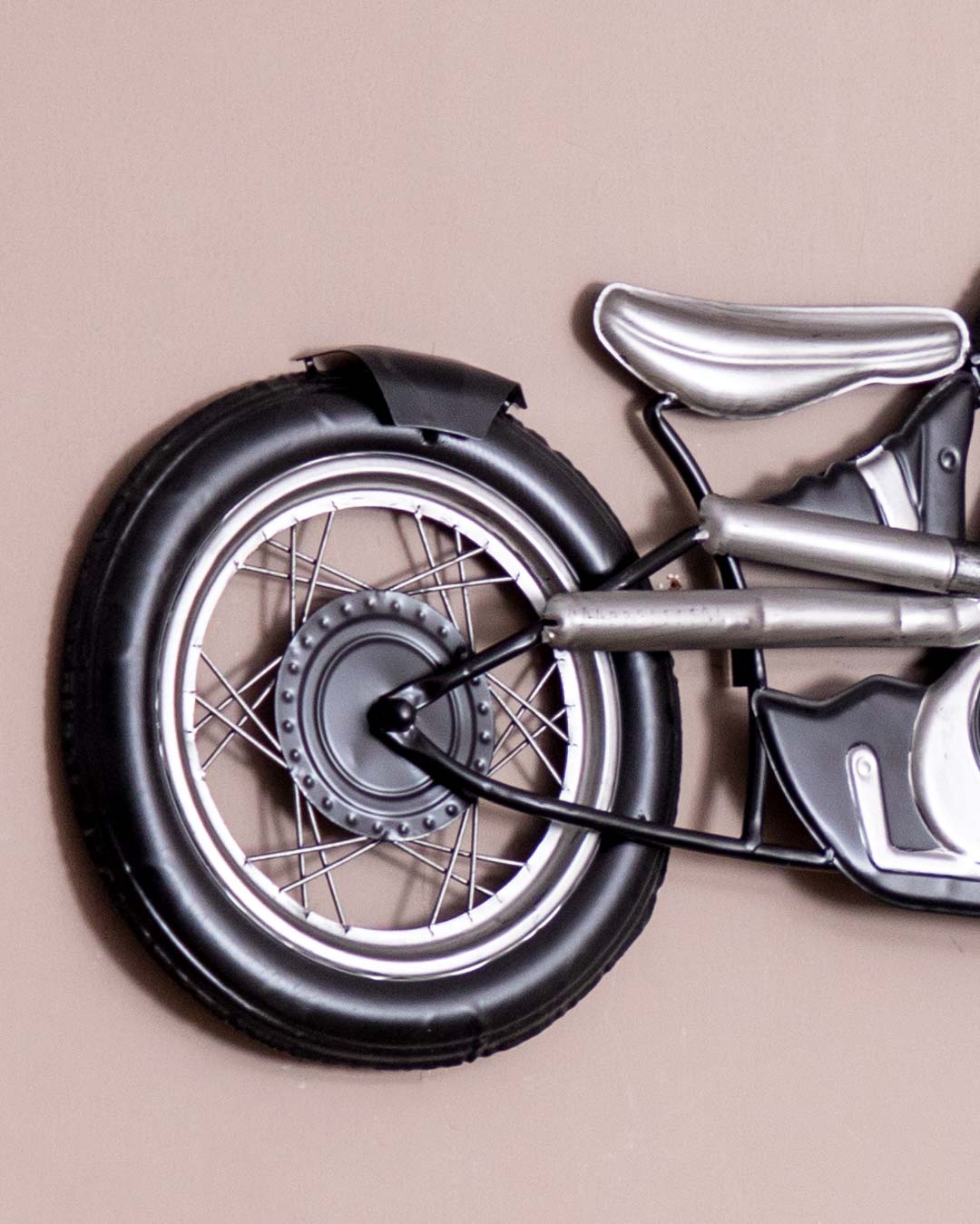MotoVintage 3D Wanddekoration im Motorrad-Design | Retro Wanddeko | Perfekt für Wohnzimmer & Werkstätten