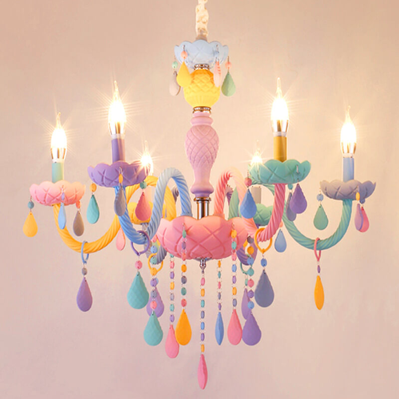 LumiÉtoile Kinder Kronleuchter | Moderner Candelabra-Stil | Kristallglas | 5-15 Lichter