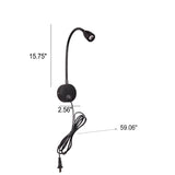 Flexora Moderne LED Leselampe | Rotierbares Wandspotlight | Flexibler Arm | Perfekt für Schlafzimmer & Büros