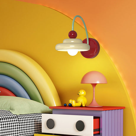 LunaFrame Minimalist Wandlampe | Rundes Eisen-Metall-Design | Schlafzimmerbeleuchtung | Warmlicht | Modern & Stilvoll