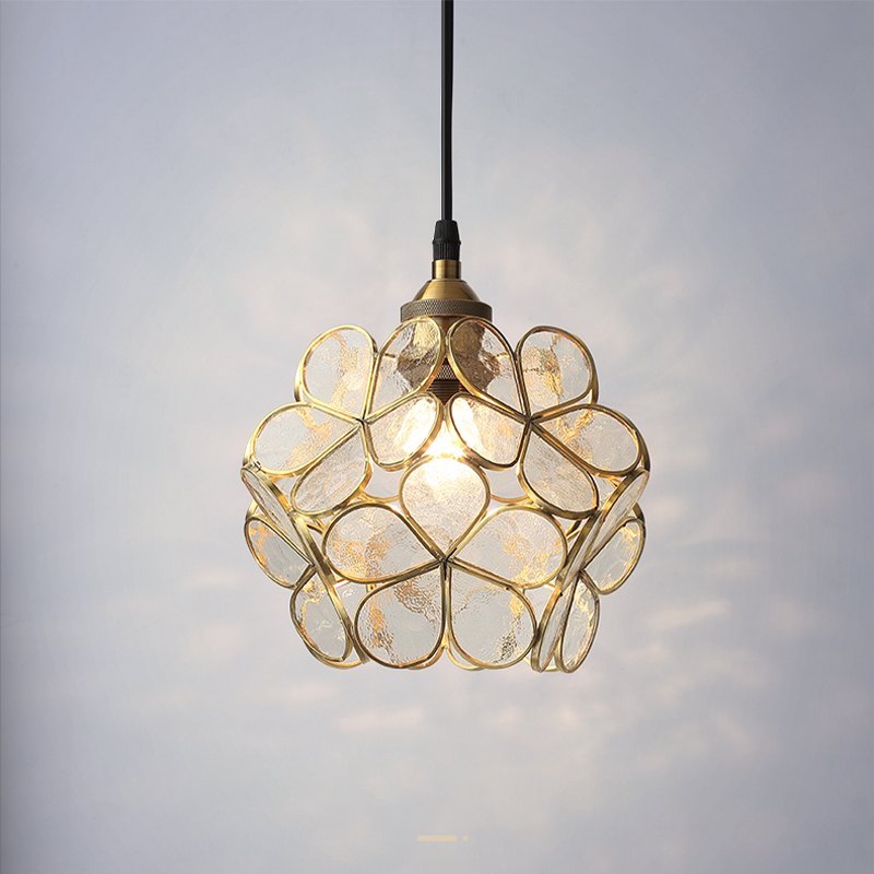 PetalGlow Glasblütenblatt-Pendelleuchte | Nordischer Stil | Elegantes Design für Ess- & Wohnzimmer