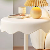 PolarNest Runder Beistelltisch | Eiscreme-Design | PP-Kunststoff & Stahl | Kreativ & Modern für Wohnzimmer