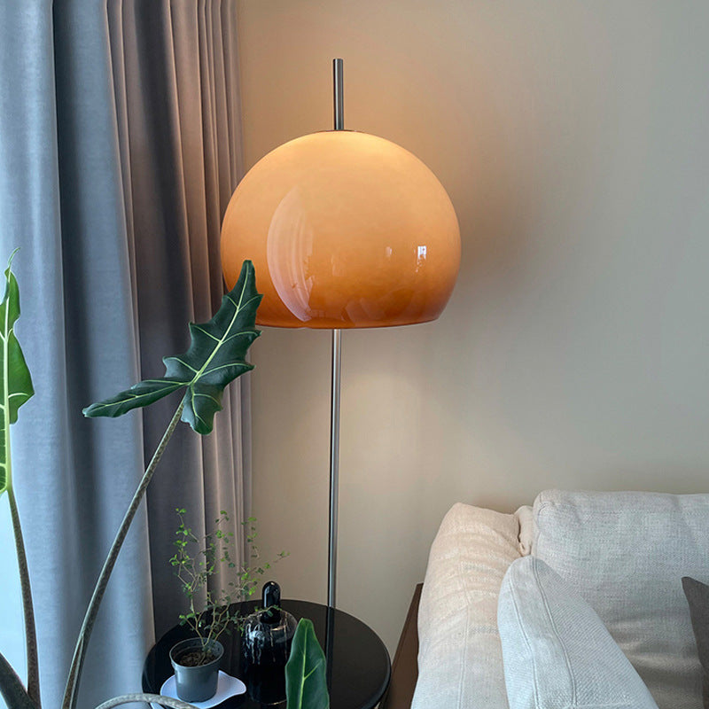 Lumora Retro Mushroom Stehleuchte | 2-Licht Design | Glas & Metall | Perfekt für Wohnzimmer