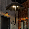 RetroLux 5-Licht Industrie-Chandelier | Vintage Design Hängeleuchte | Kupfer oder Silber