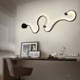 Serpenta Moderne LED Wandlampe | Aluminium | Geschwungenes Design | Dimmbar | Stilvolle Beleuchtung